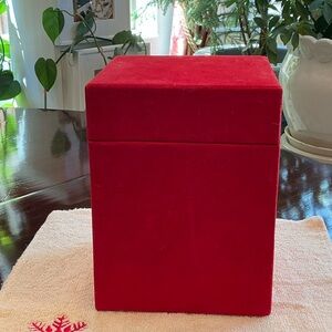Red Velvet Storage Box